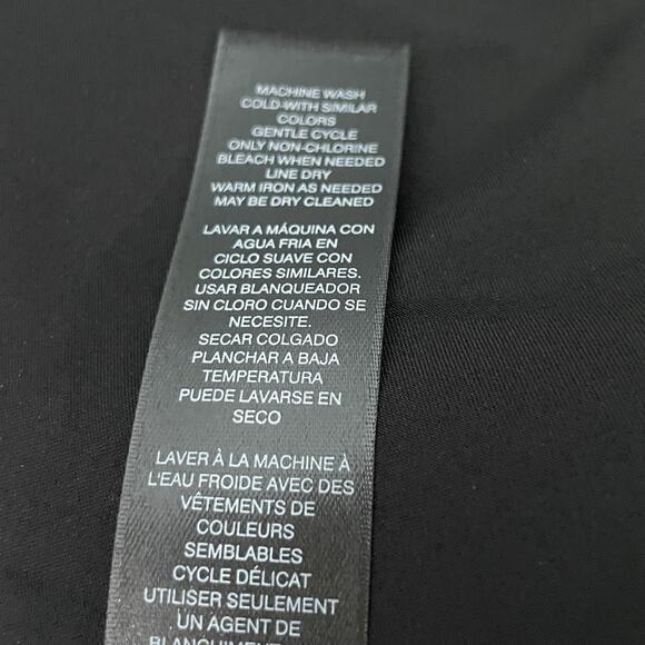 WHBM Jacket Size 4 Tan Black Moto Zip Blazer Office Siren Preppy Avant Garde - Picture 9 of 14